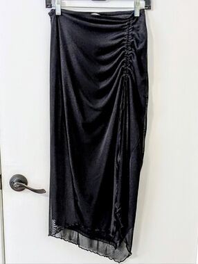 Banned Alternative Umbra Mesh Ruched Skirt